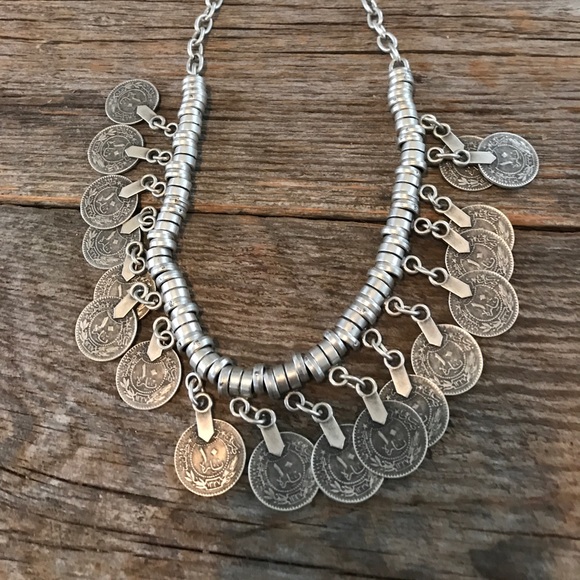 NWOT Coin Statement Necklace - Picture 2 of 2